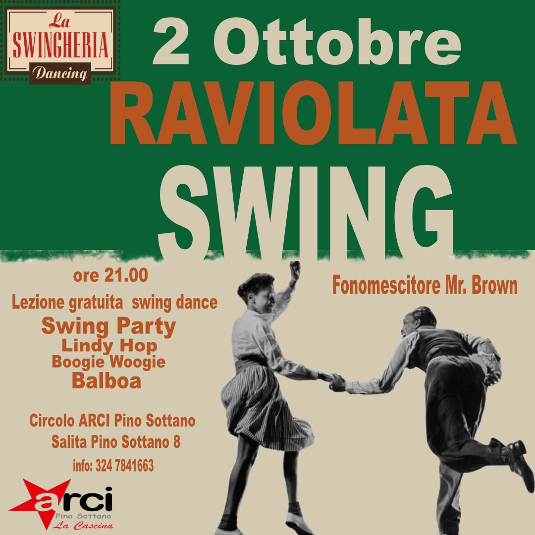 Raviolata Swing — FRI 2 OCT
