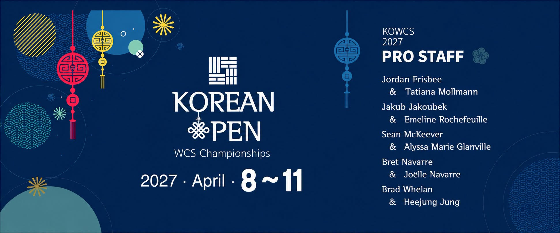 2027 Korean Open WCS Championships — THU 8 APR 2027
