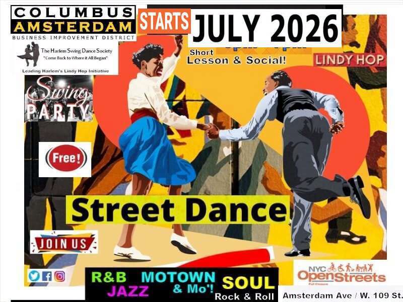 STREET DANCE! Lindy Hop Dance Lesson and Social Mixer — SAT 17 OCT