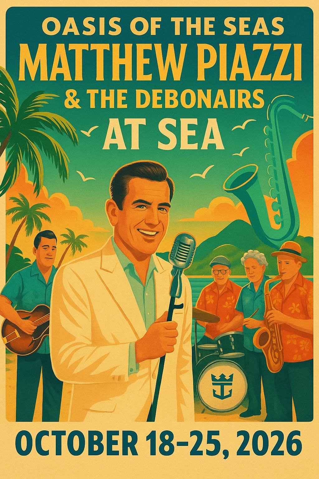 Fabulous Fifties Cruise with The Debonairs — SUN 18 – MON 26 OCT