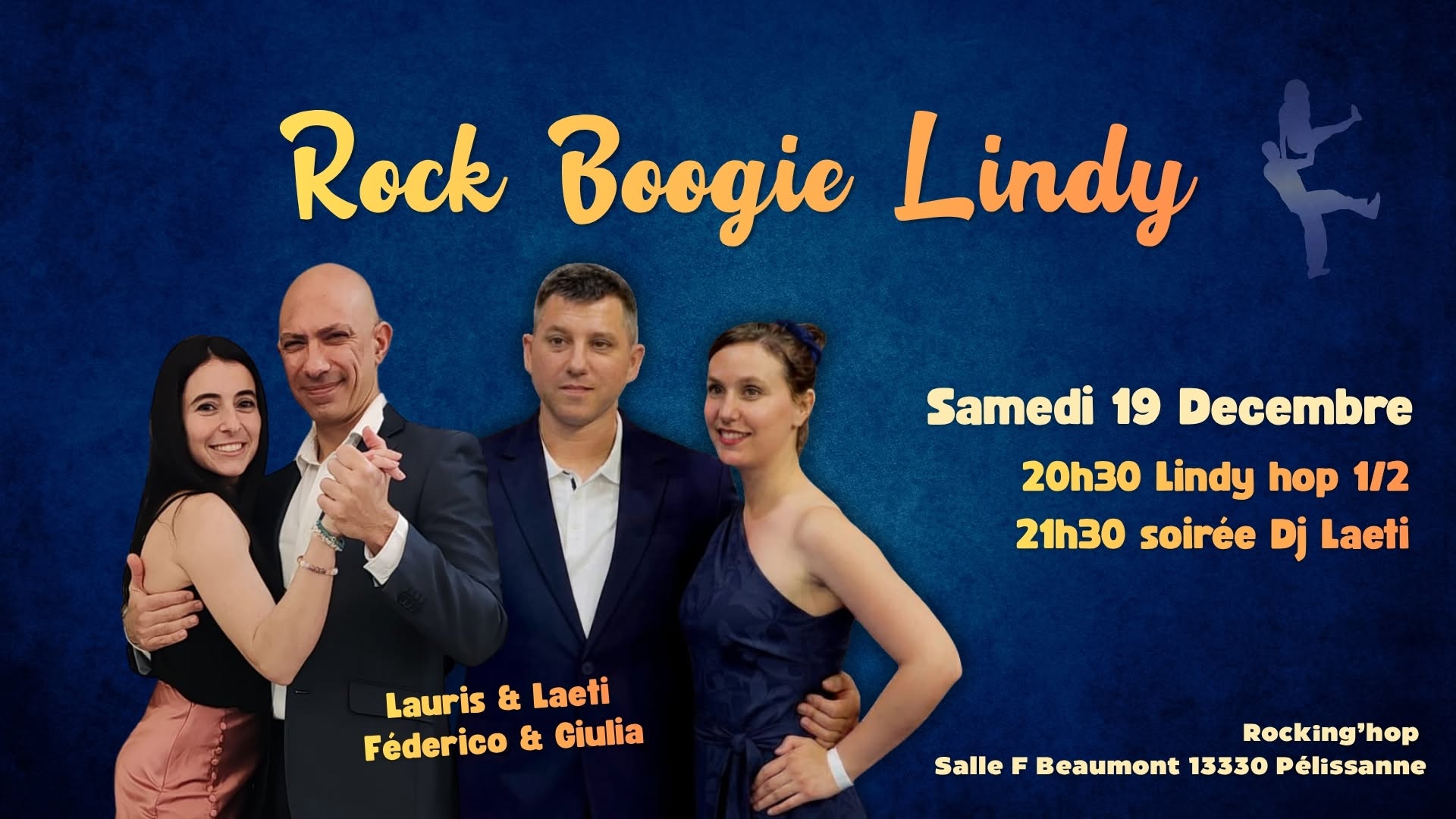 Soirée Rock Boogie Lindy samedi 19 décembre — SAT 19 DEC