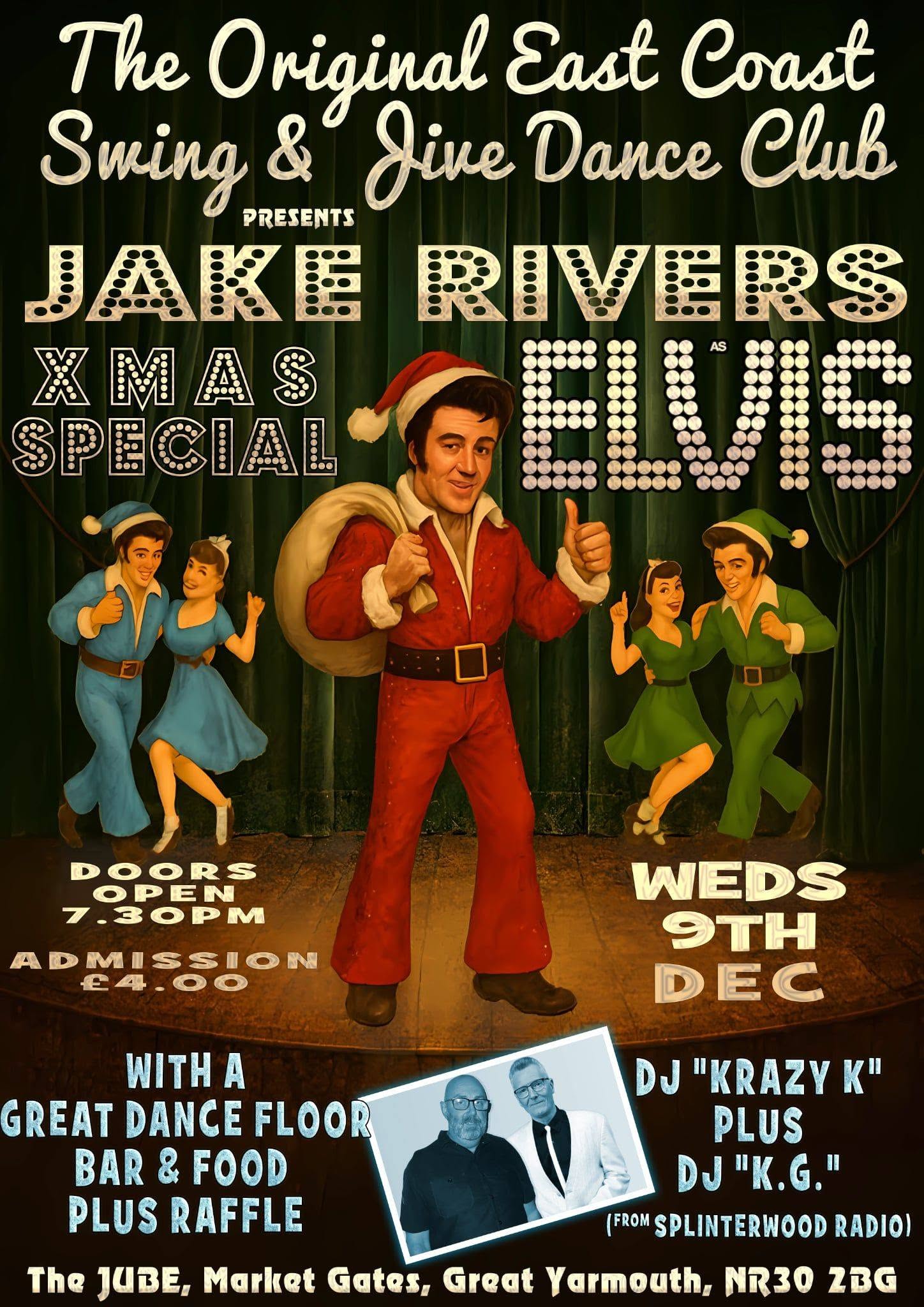 Christmas with Jake Rivers β WED 9 DEC