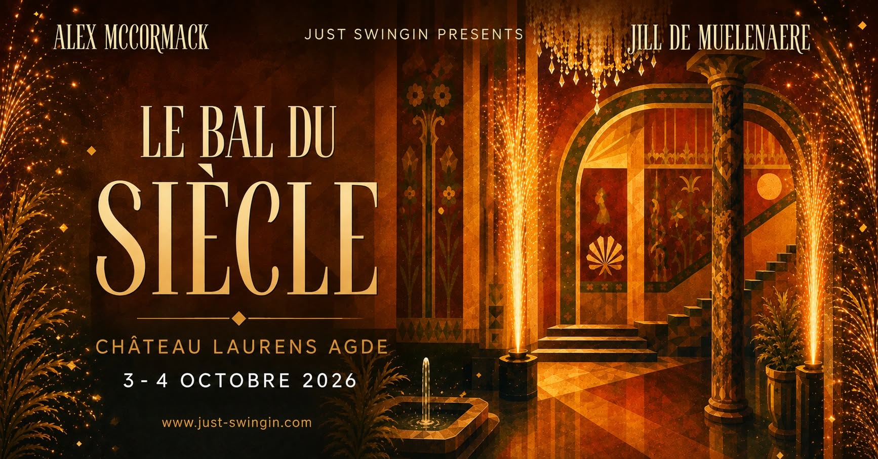 ✨ Le BAL DU SIECLE ✨ Alex Mc Cormack & Jill de Muelenaere - Château Laurens — SAT 3 – SUN 4 OCT