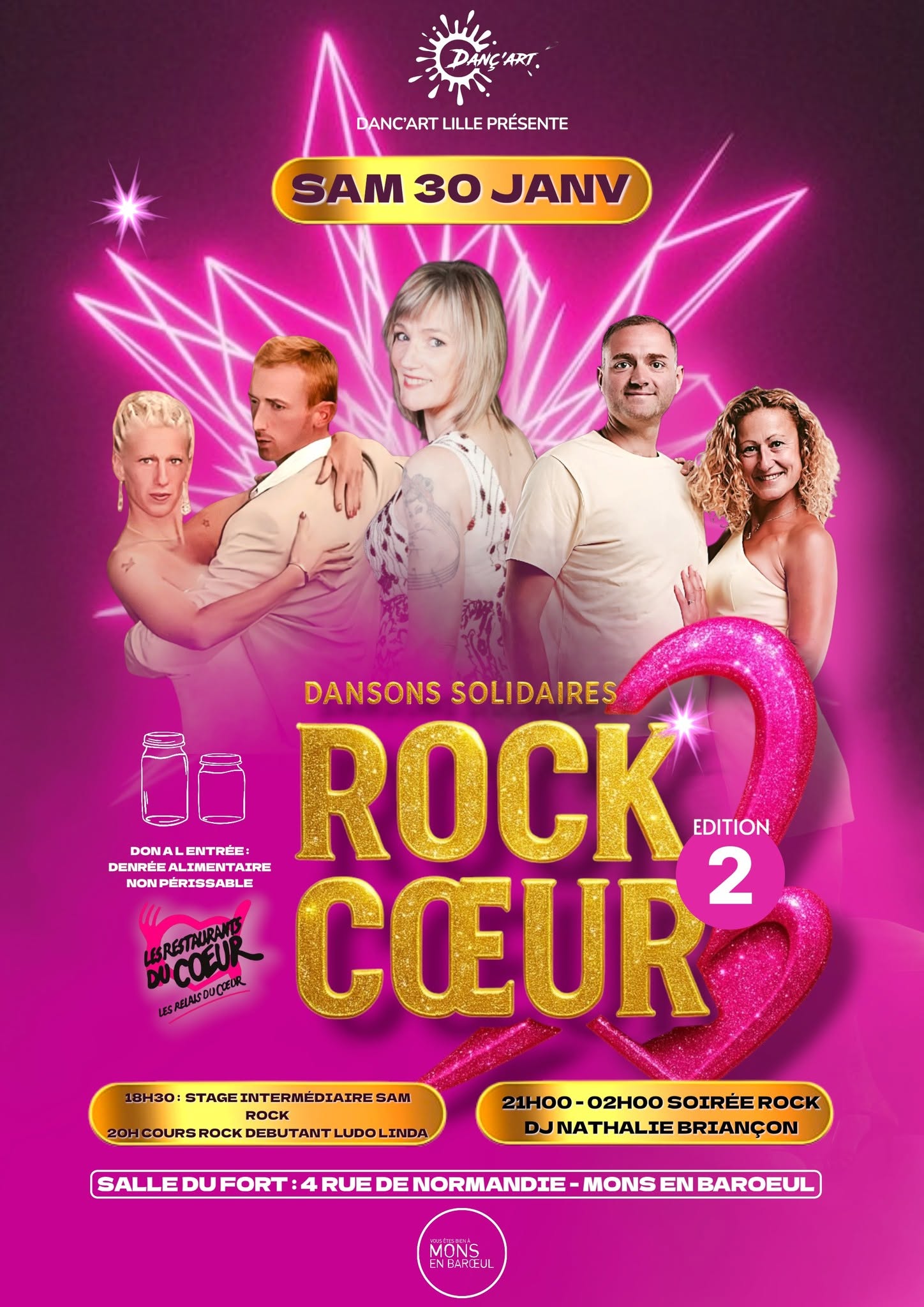 💖 LES DANSONS SOLIDAIRES – ROCK CŒUR - 2ème Édition 💖 — SAT 30 – SUN 31 JAN 2027
