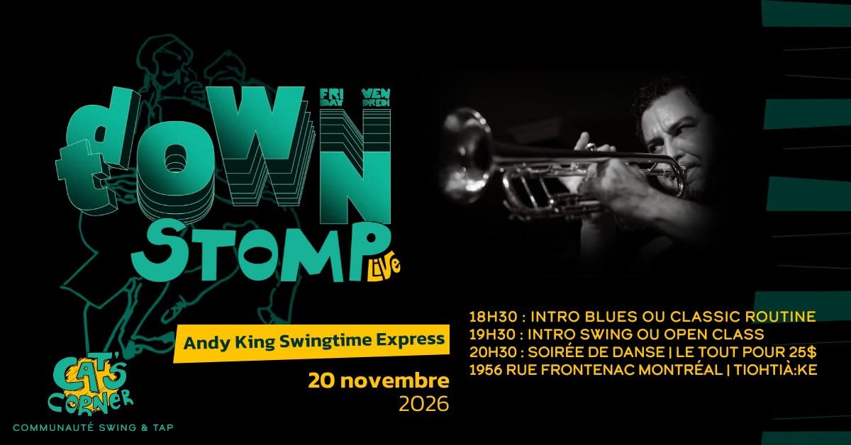 Downtown Stomp - musique live avec Andy King — FRI 20 – SAT 21 NOV