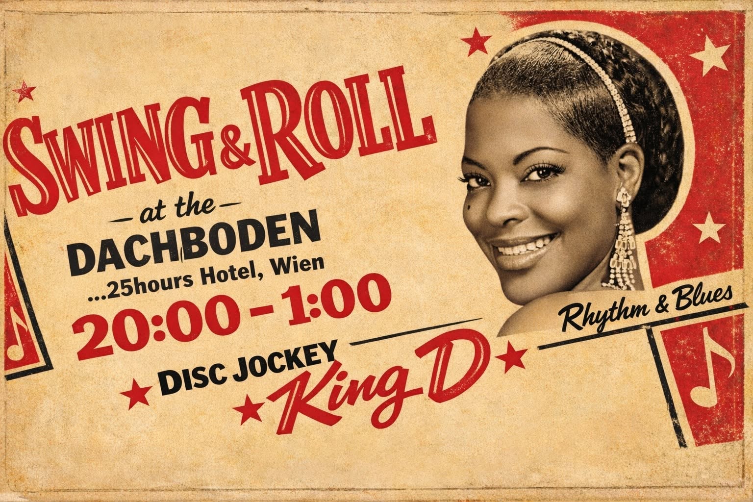 SWING & ROLL feat. DJ King D — TUE 6 OCT