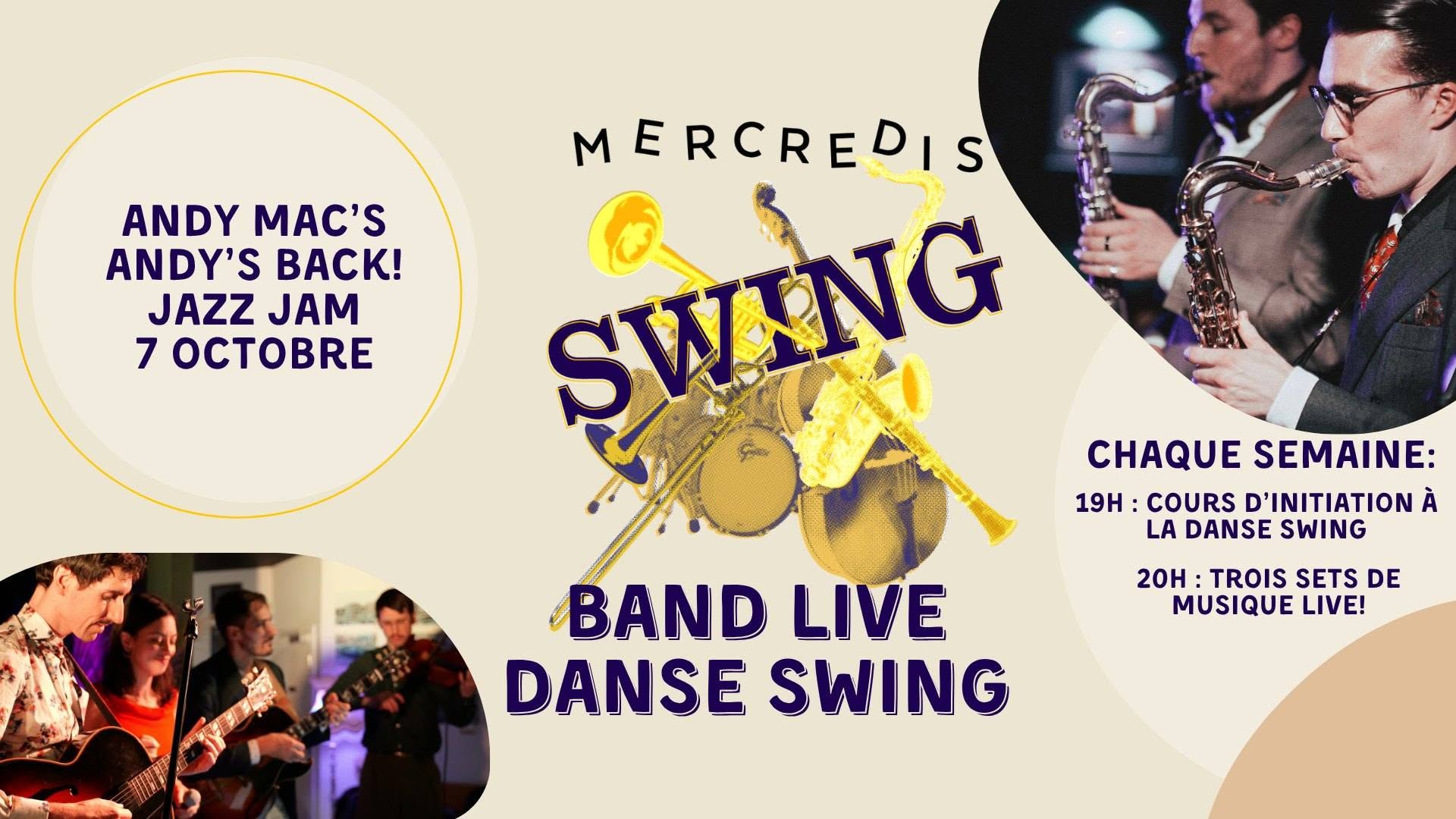 Andy's Back! Andy Mac & Friends Jazz Jam — WED 7 OCT