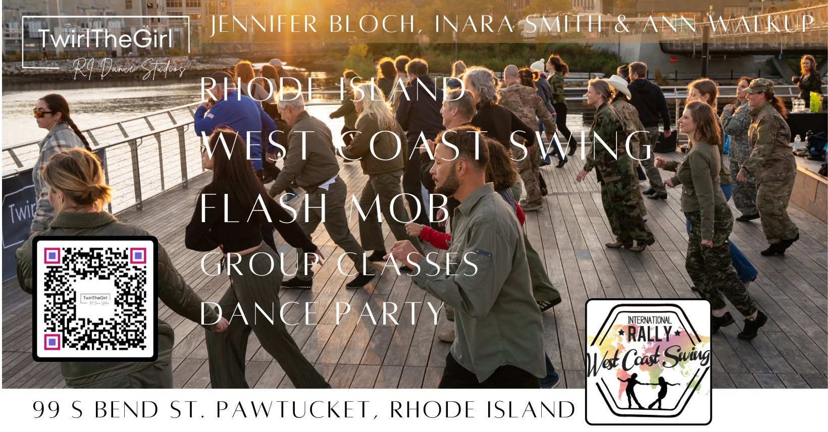 New! ⚓️ Rhode Island West Coast Swing Group Classes & Social Dance Party! 2026 Flash Mob! — FRI 9 – SAT 10 OCT