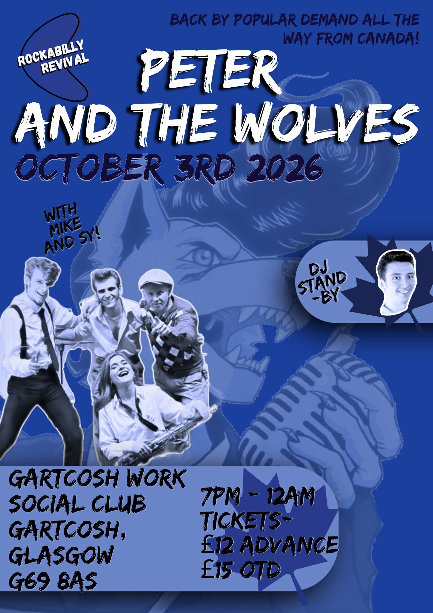 Rockabilly Revival Team Presents... Peter and the Wolves! β SAT 3 OCT
