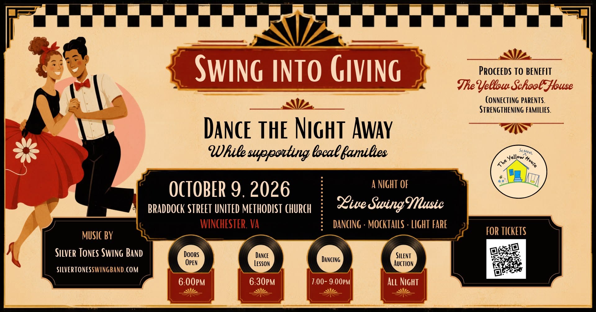 Swing Into Giving Fundraiser Dance with a Live Swing Band! — FRI 9 OCT
