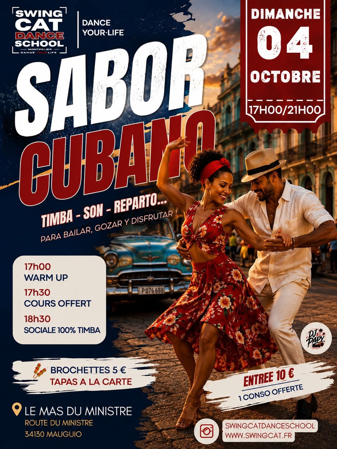 Domingo Sabor Cubano — SUN 4 OCT