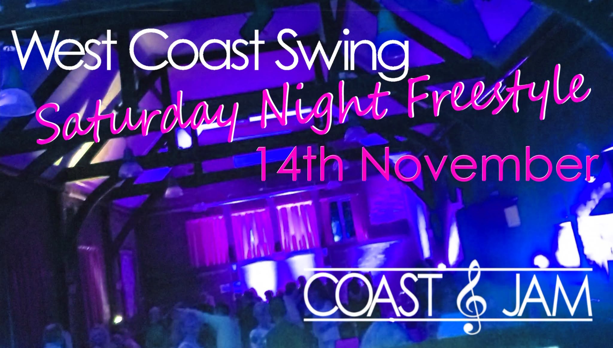 West Coast Swing Social πΆ Coast & Jam πΆ14nd Nov 2026 β SAT 14 NOV