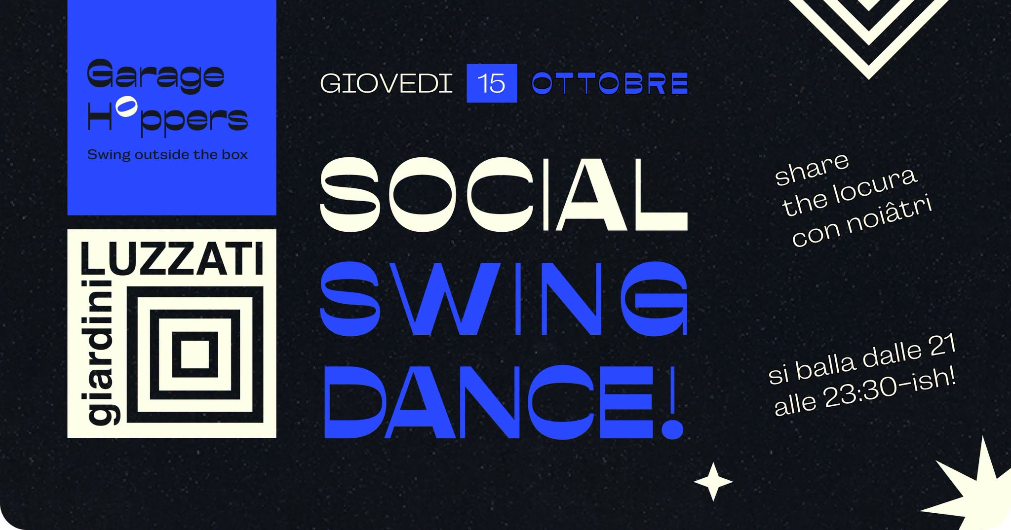 Luzzati social swing dance — THU 15 OCT