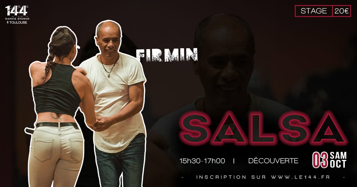 Stage Découverte Salsa avec Firmin — SAT 3 OCT