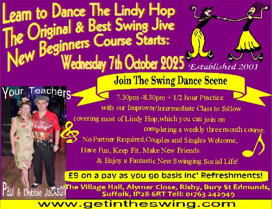 Beginners Lindy Hop Course — WED 7 OCT