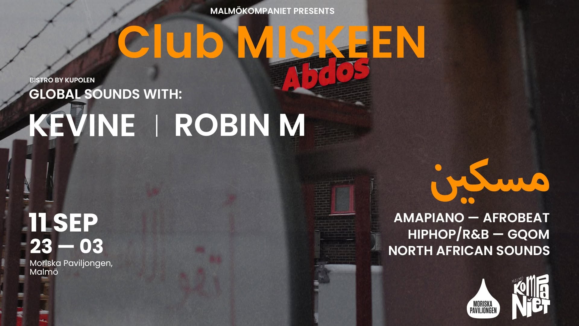 Club MISKEEN: Global Sounds with Kevine & Robin M — FRI 16 OCT
