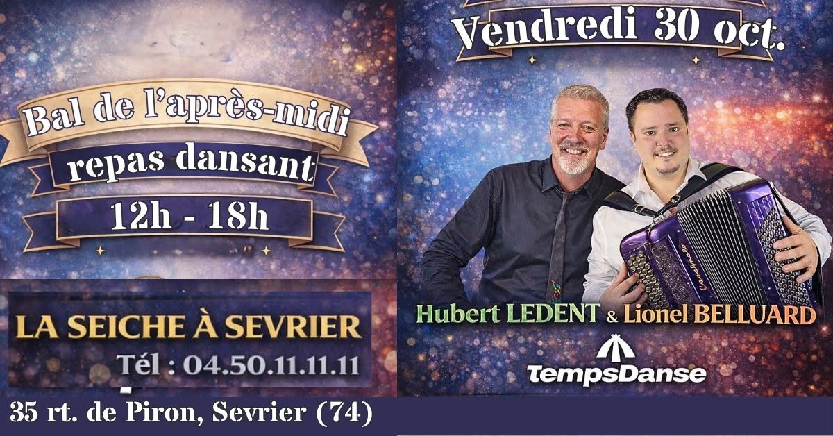 Vendredi 30 octobre : bal avec TempsDanse et Pascal comme taxi danseur — FRI 30 OCT