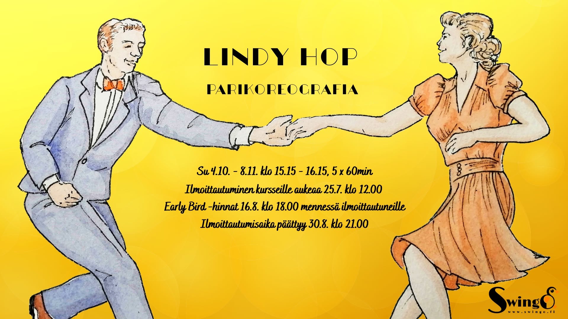 Lindy hop, parikoreografiakurssi — SUN 4 OCT