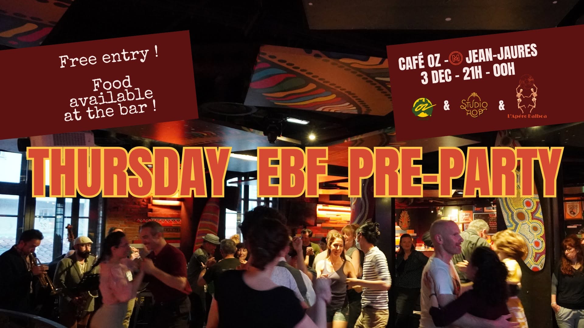Thursday Pre-party European Balboa Festival 2026 — THU 3 DEC