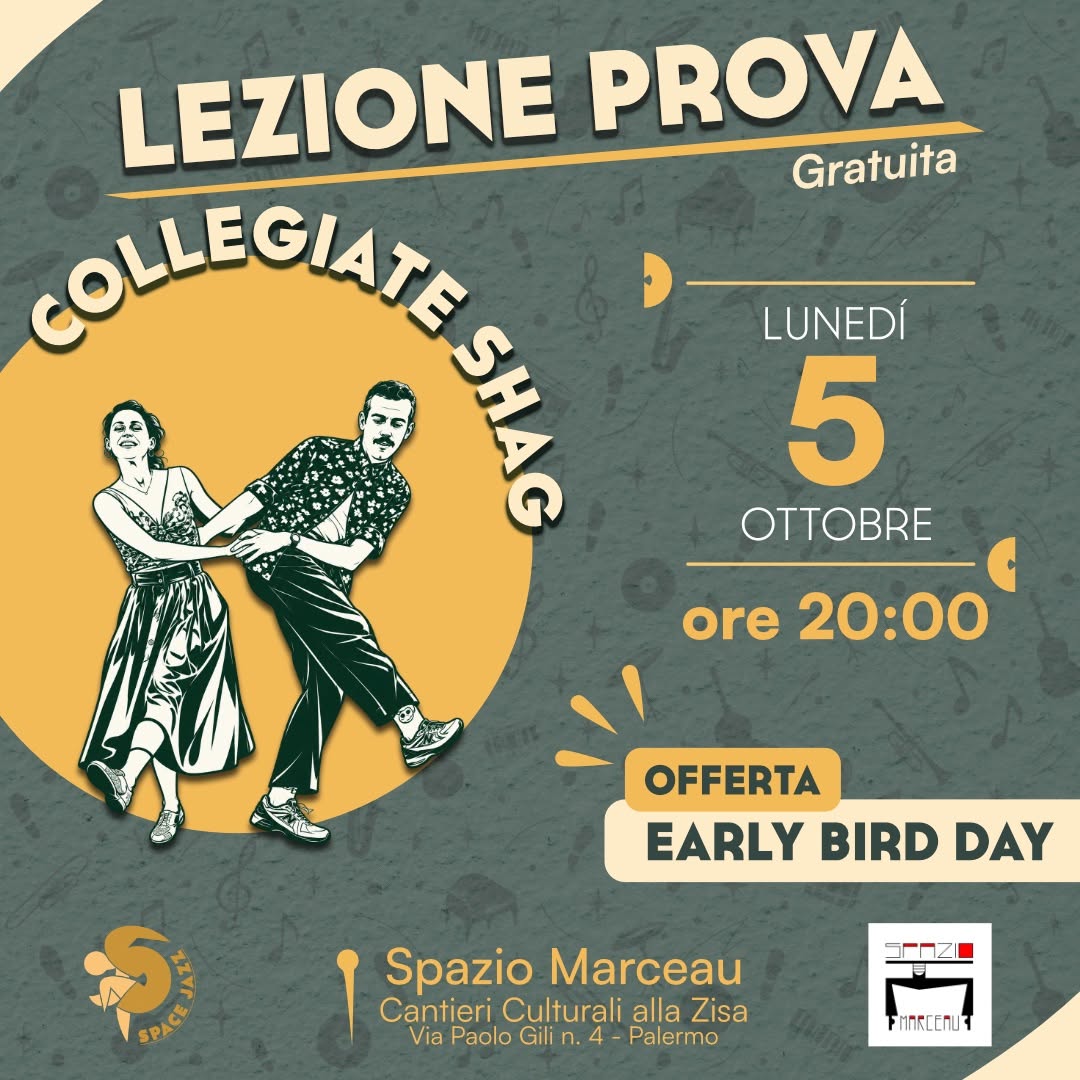 Lezione di prova gratuita Collegiate Shag — MON 5 OCT