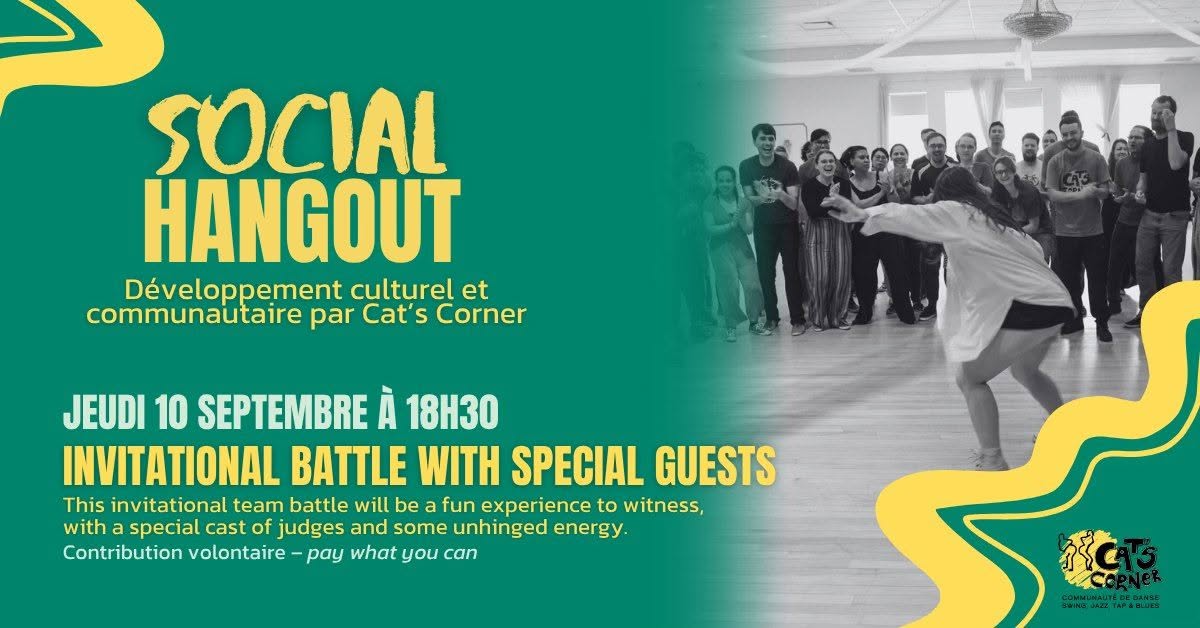 POSTPONED // Social Hangout #45: invitational jazz battle — THU 7 – FRI 8 JAN 2027