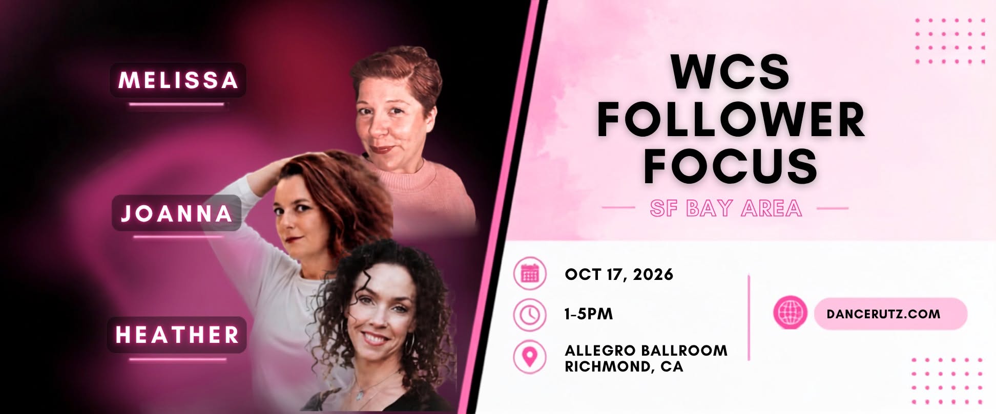 WCS Follower Focus Intensive | San Francisco Bay Area — SAT 17 – SUN 18 OCT