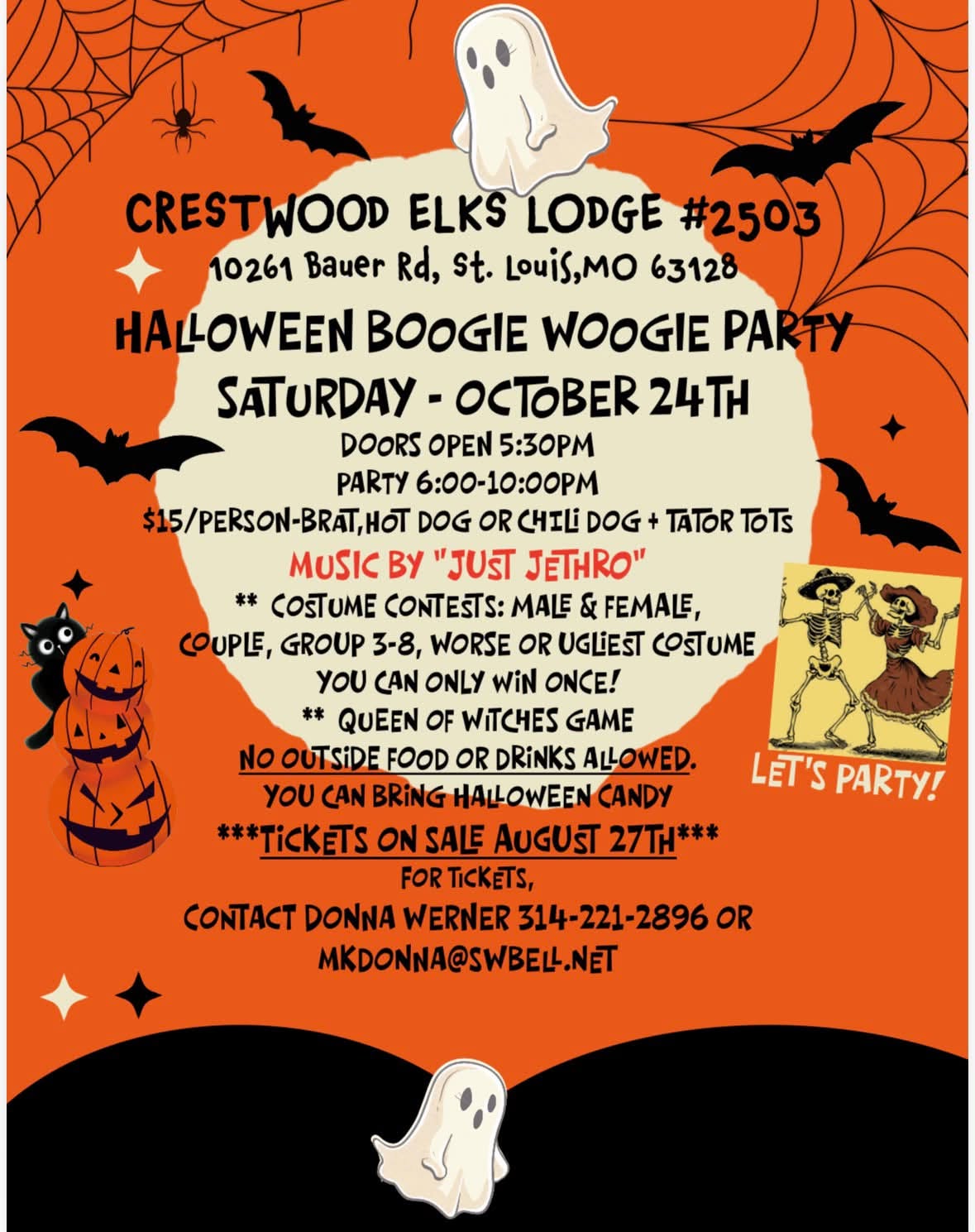HALLOWEEN BOOGIE WOOGIE PARTY — SAT 24 – SUN 25 OCT