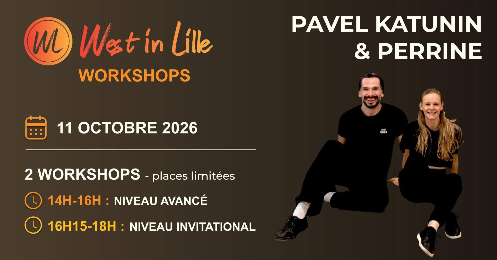 Workshop West in Lille - Pavel Katunin et Perrine - Avancé & Invitational — SUN 11 OCT