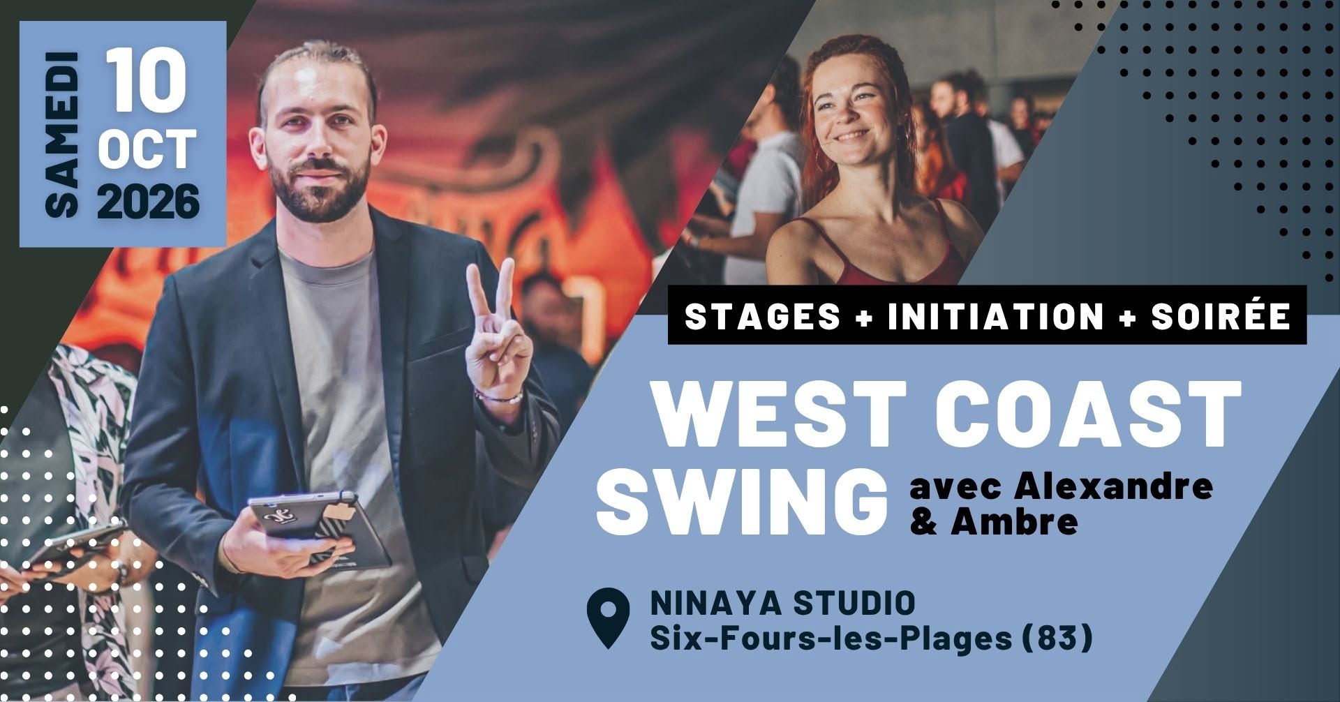 Stages + Initiation + Soirée 100% WCS — SAT 10 OCT