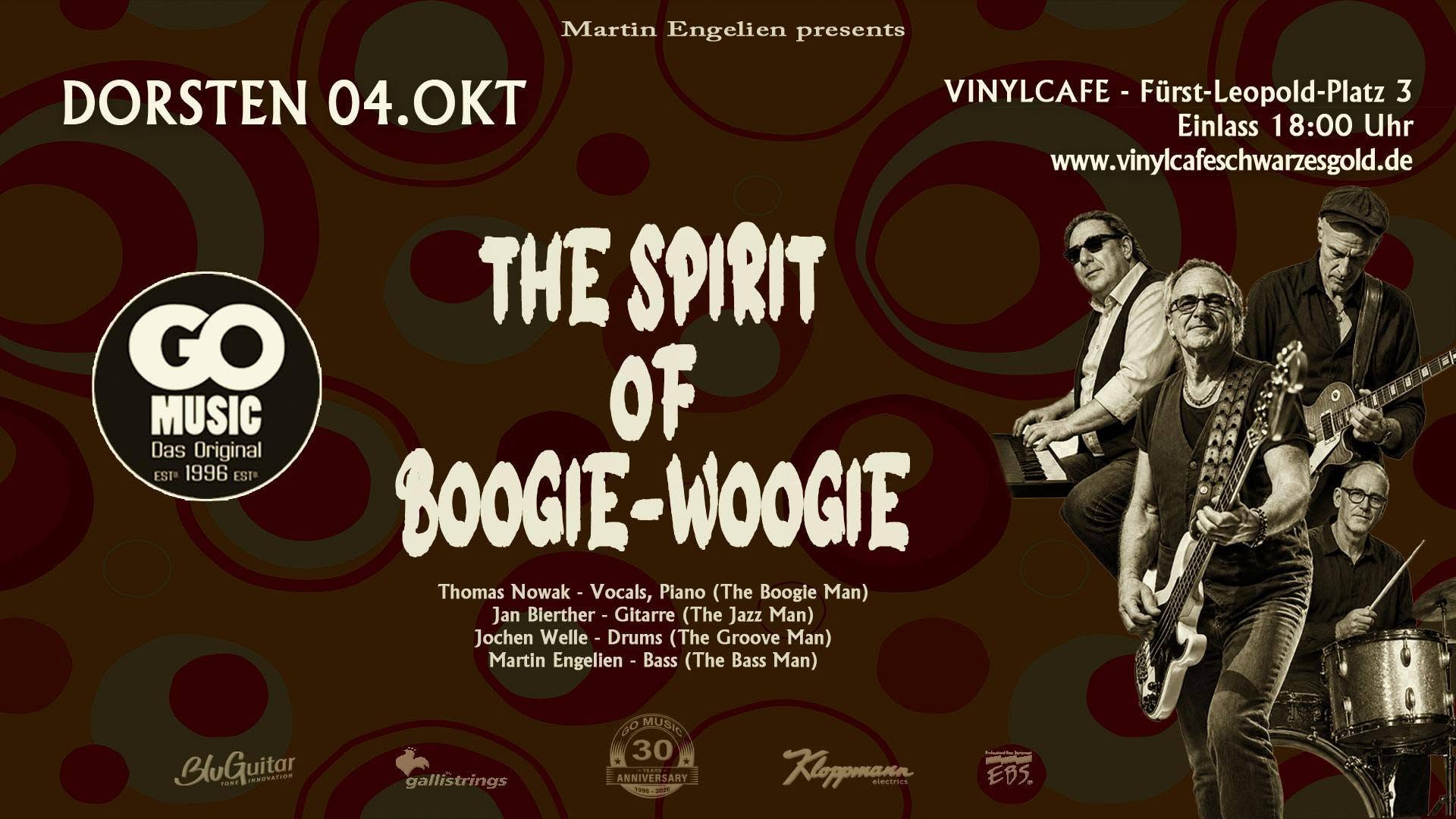 GO MUSIC - The Spirit Of Boogie-Woogie — SUN 4 OCT