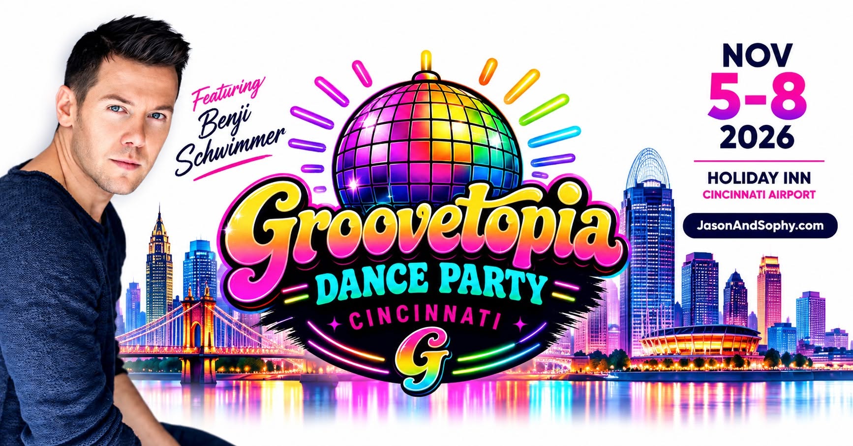 Groovetopia Dance Party with Benji Schwimmer — THU 5 – SUN 8 NOV