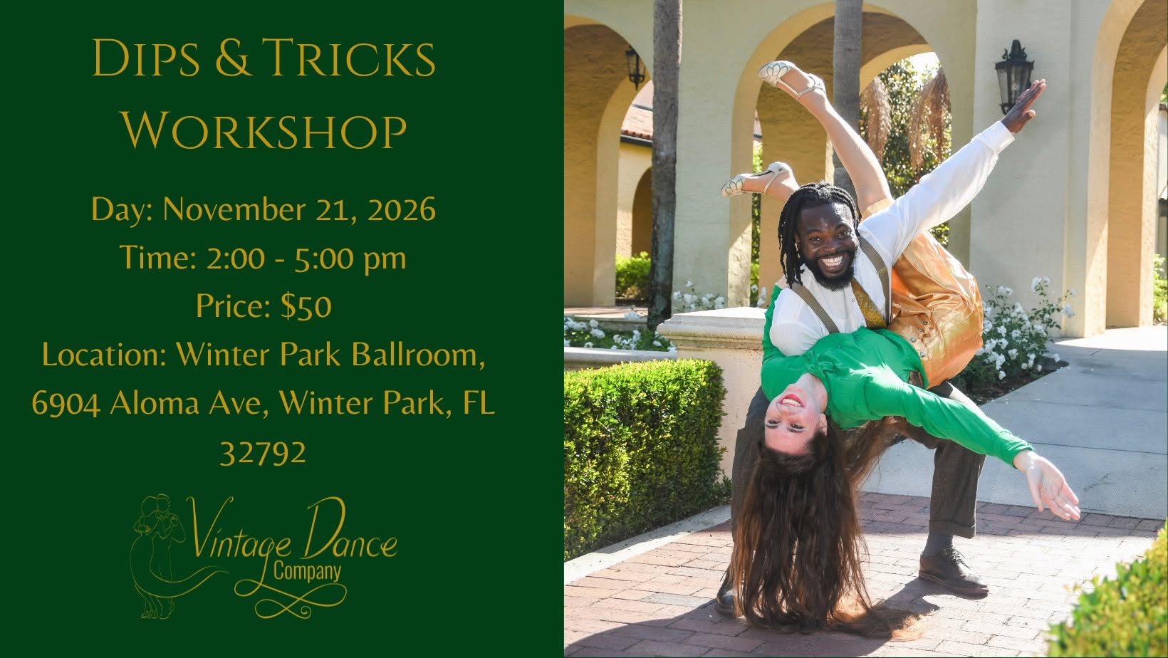 Dips & Tricks Workshop — SAT 21 NOV