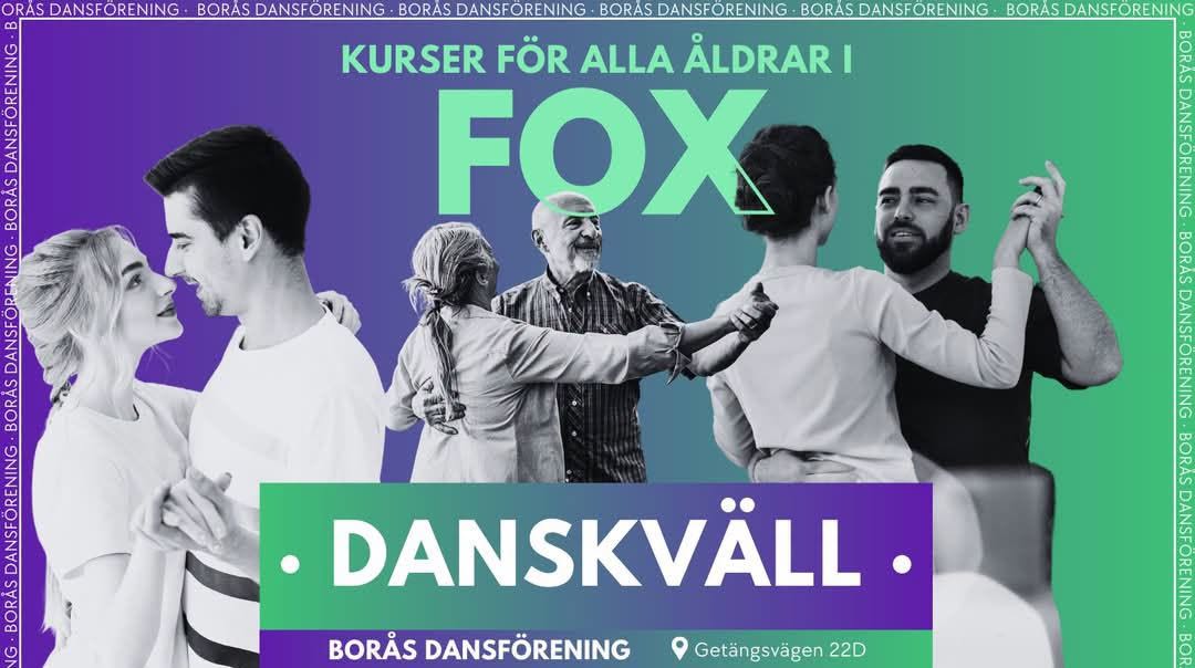 Foxdanskväll – Måndag 19 oktober — MON 19 OCT