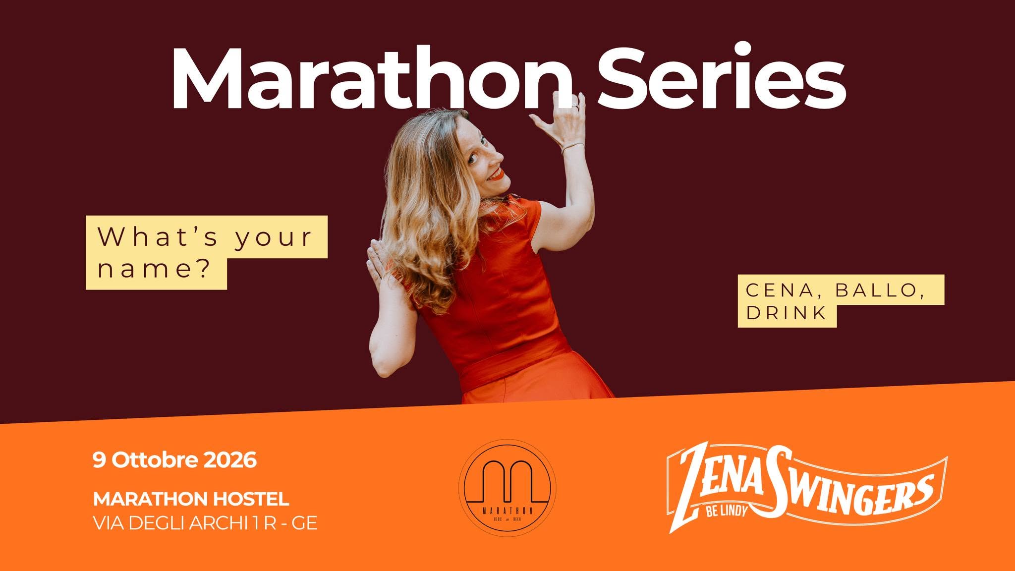 Marathon Series - What's your name? — FRI 9 OCT