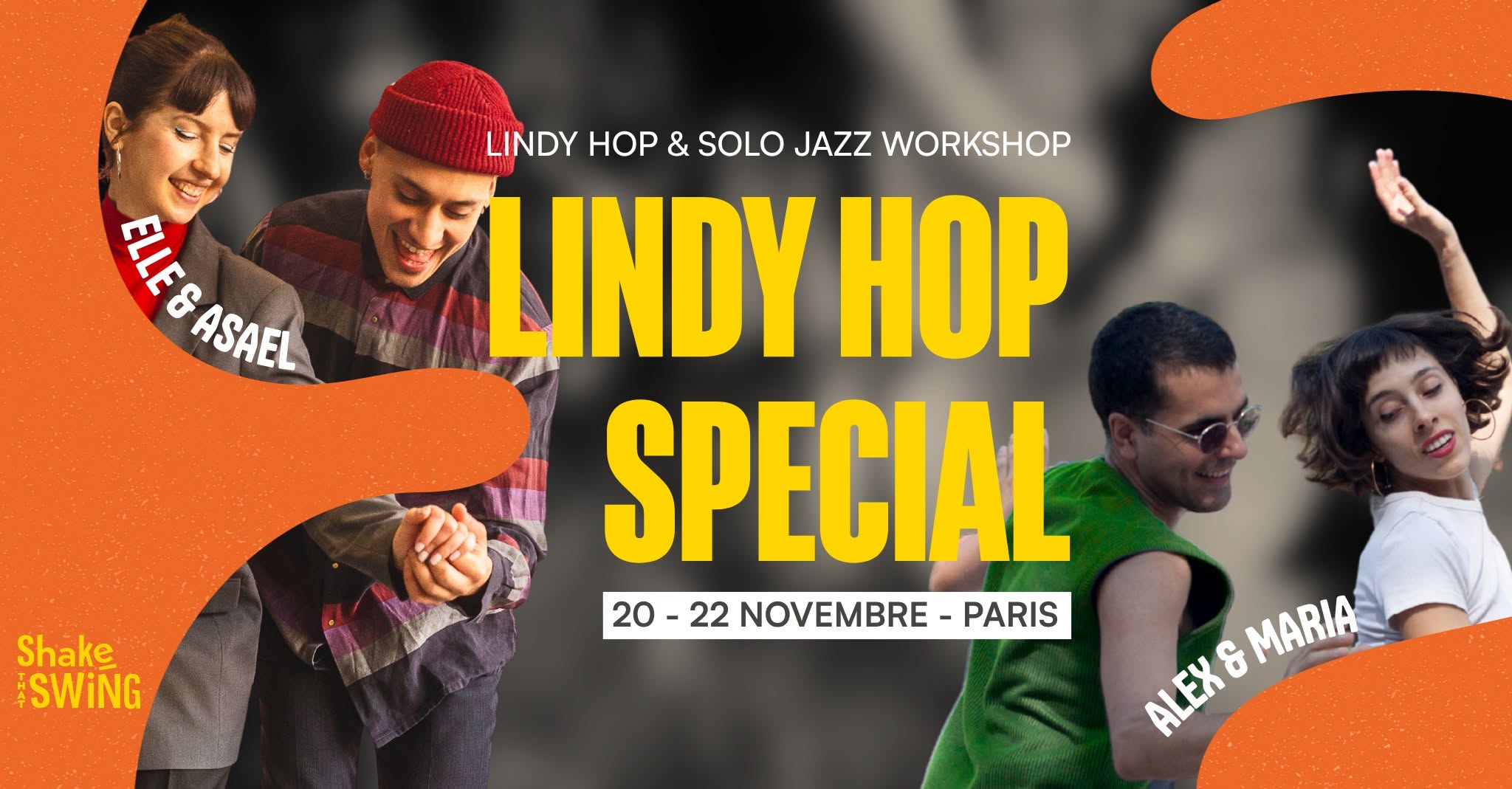 LINDY HOP SPECIAL WITH ELLE-ASAEL & ALEX-MARIA — FRI 20 – SUN 22 NOV