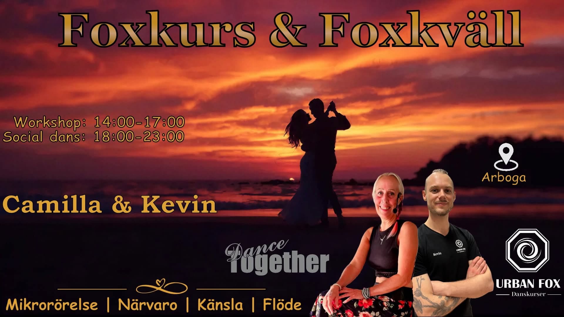 Foxkurs+Foxkväll med Camilla & Kevin — SAT 31 OCT
