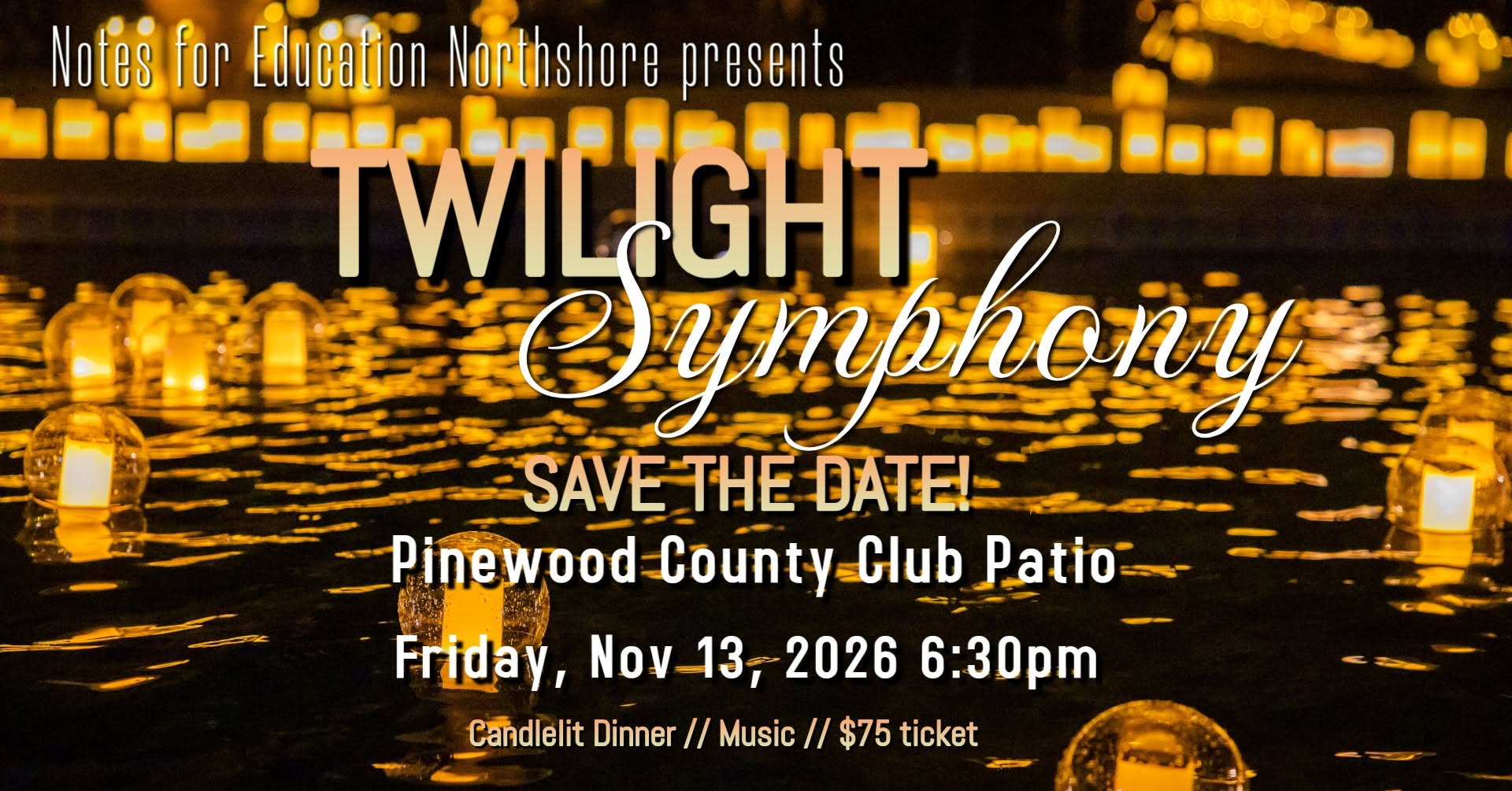 Twilight Symphony - Swing Under the Stars β SAT 14 NOV