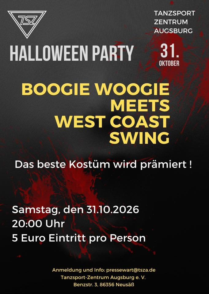 Boogie Woogie meets West Coast Swing — SAT 31 OCT