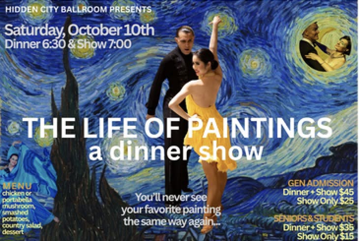 Dinner Show: The Life of Paintings — SUN 11 OCT