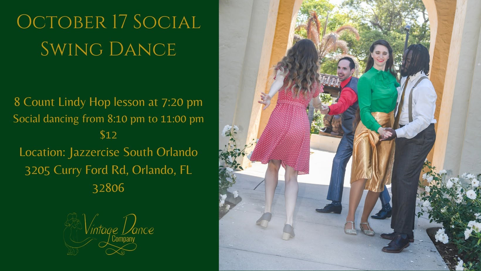 October 17 Social Swing Dance — SAT 17 – SUN 18 OCT