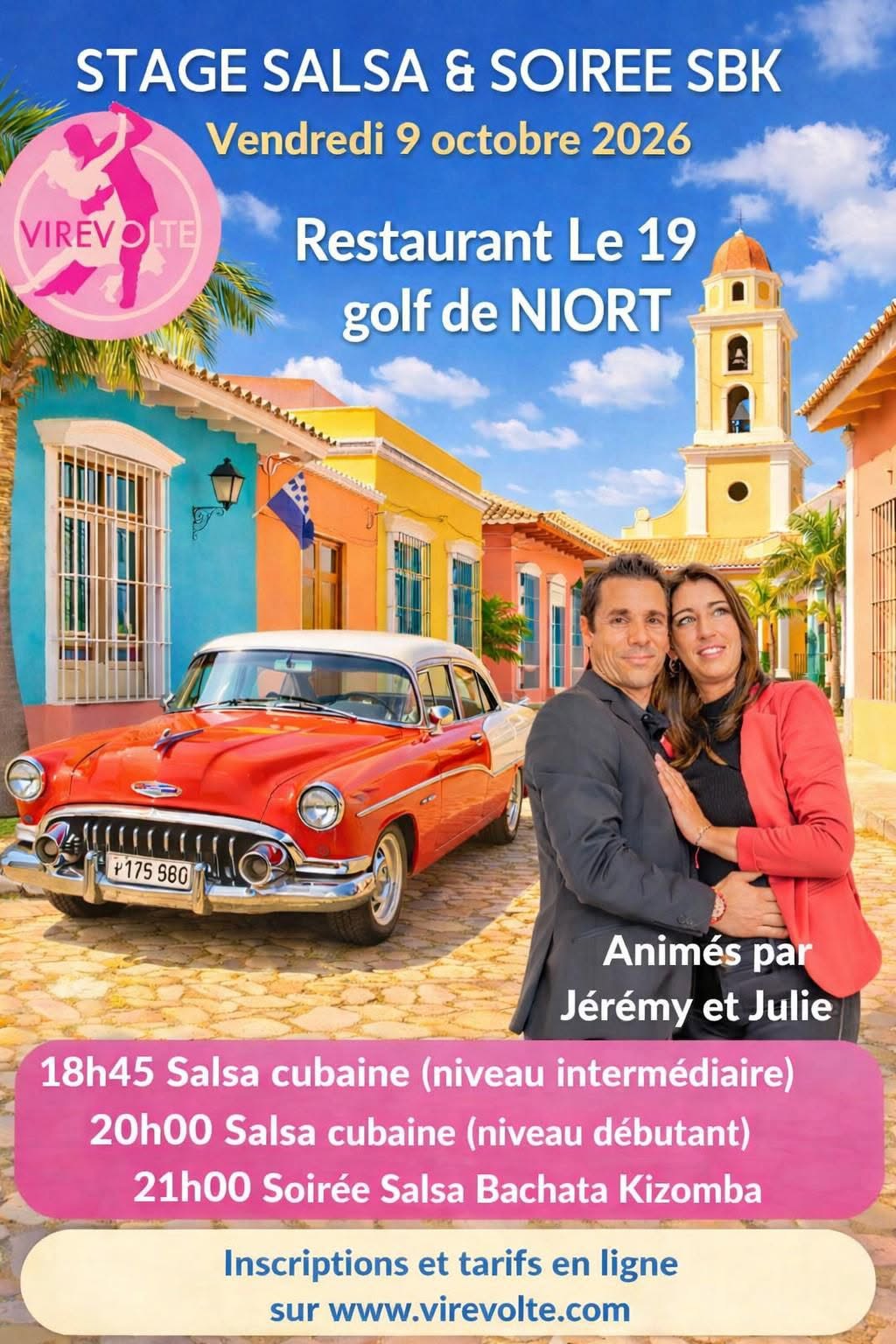 Stage Salsa et soirée SBK au GOLF de NIORT — FRI 9 OCT