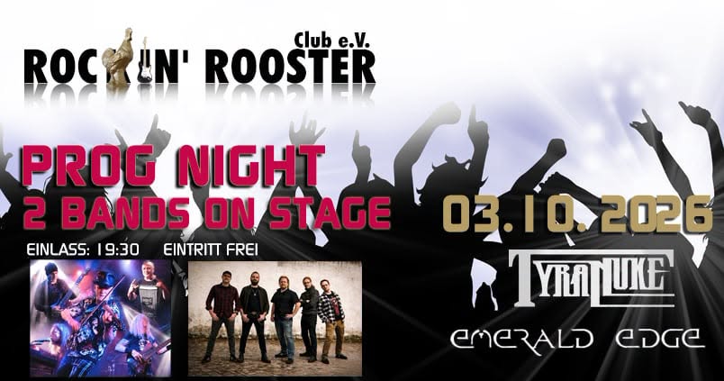 RRC Prog Night 2026: Emerald Edge & TyraNuke — SAT 3 OCT