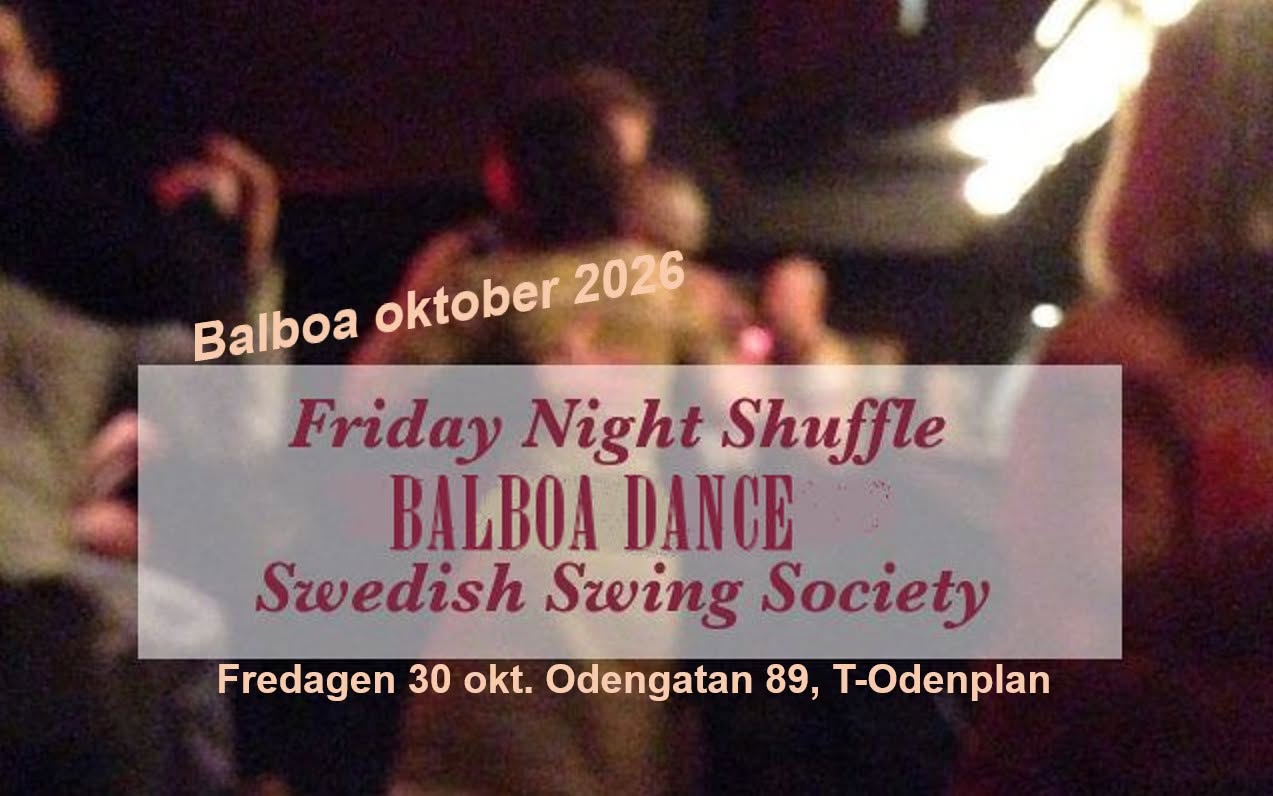 Friday Night Shuffle oktober 2026 — FRI 30 OCT