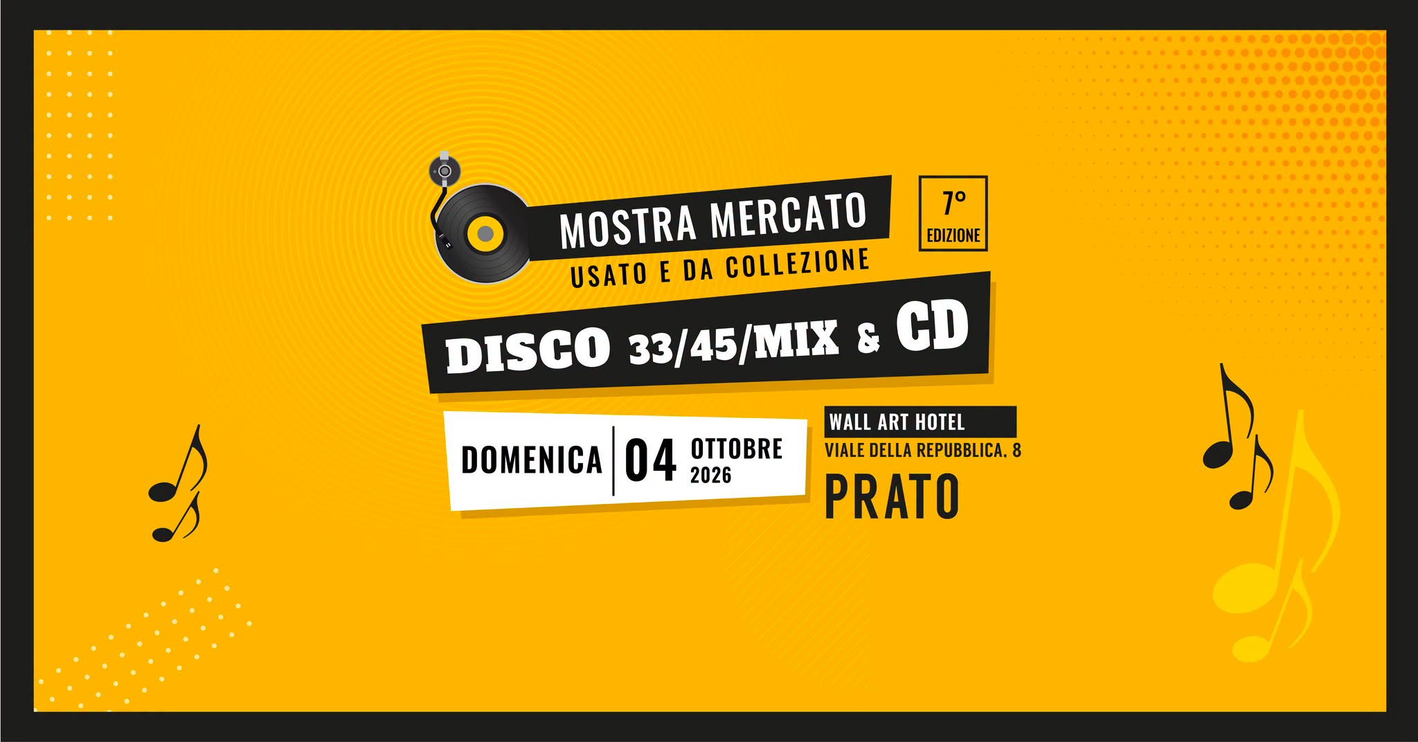 7ยช Mostra Mercato del Disco - PRATO โ SUN 4 OCT