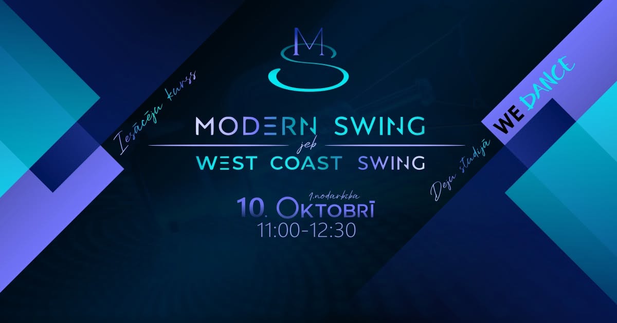 Modern Swing jeb WCS iesācēju kurss sestdienās — SAT 10 OCT