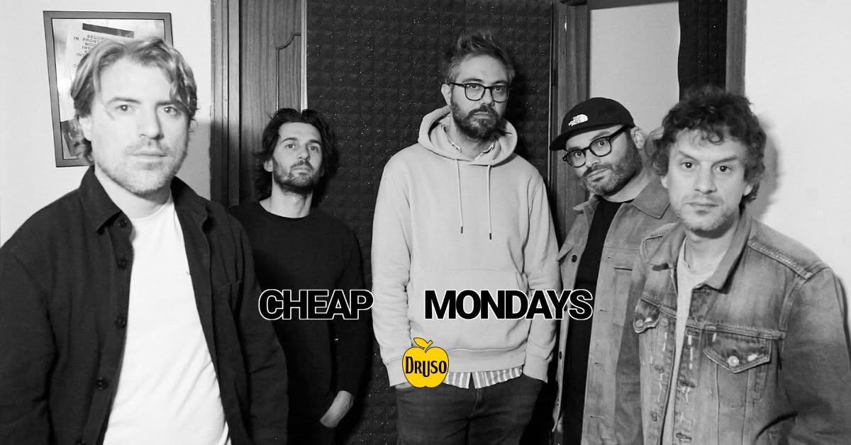 CHEAP MONDAYS live at Druso BG | New Album Release Show — FRI 2 OCT