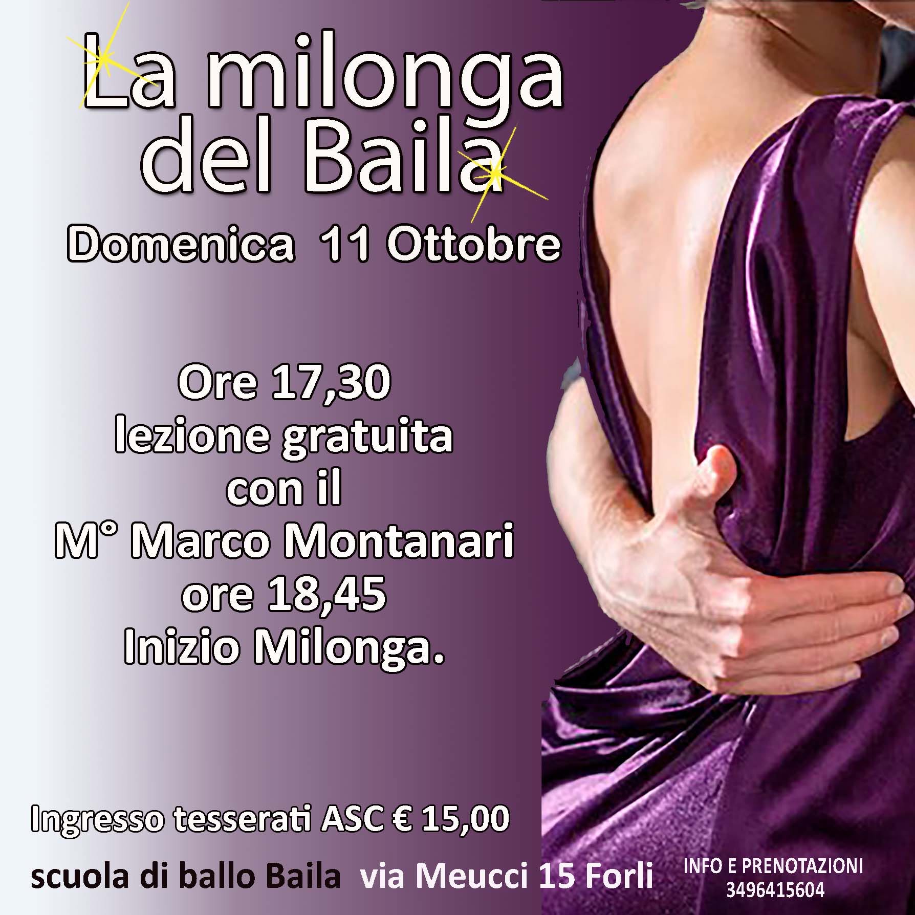 La milonga del Baila — SUN 11 OCT