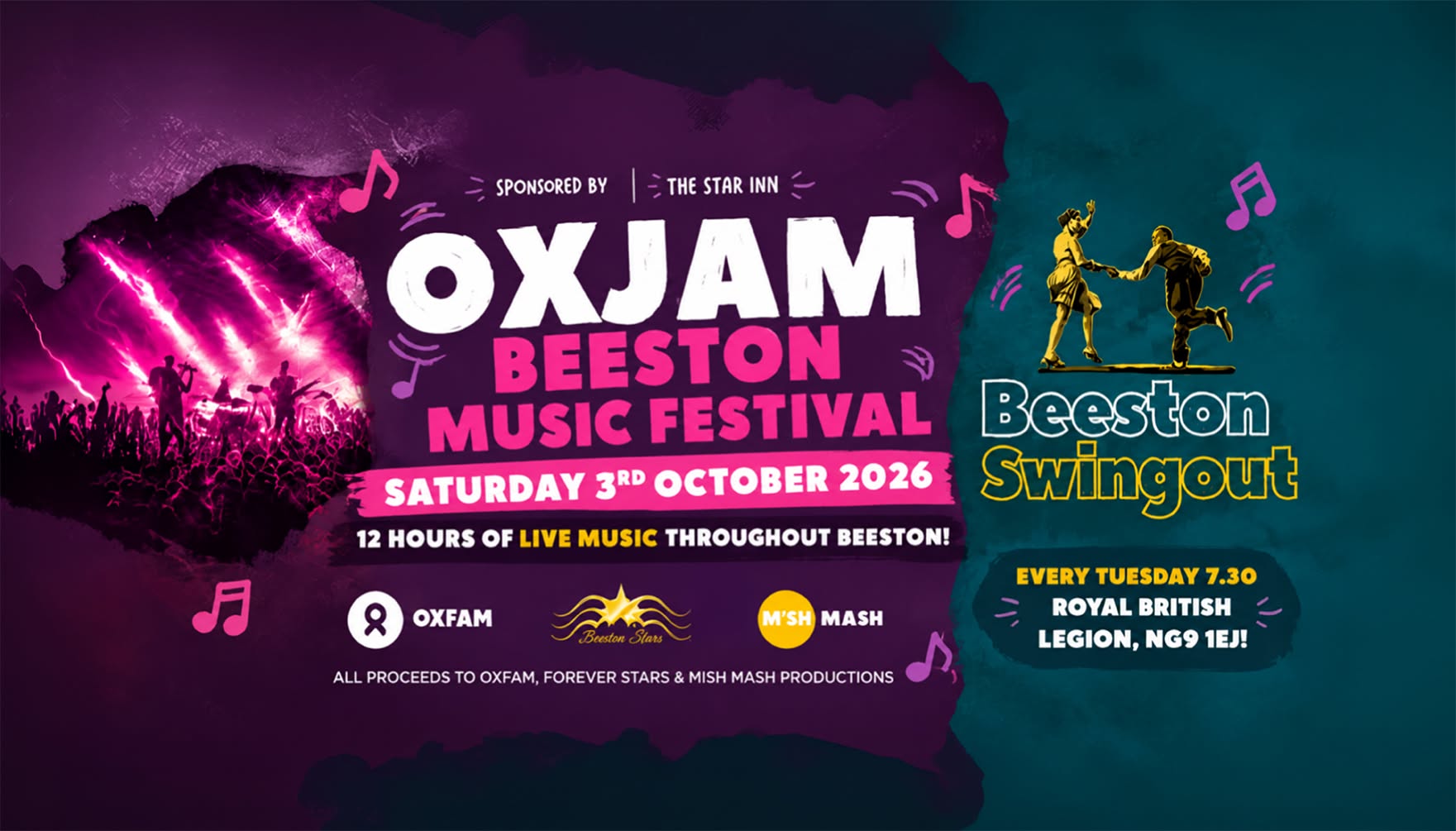 Oxjam 2026: Live Music and Swing Dancing — SAT 3 OCT