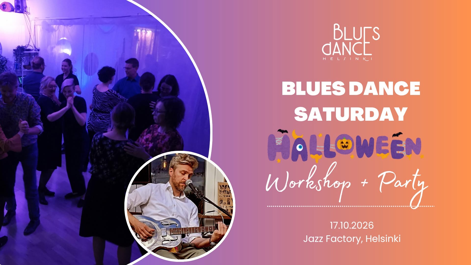 Blues Dance Saturday Halloween Workshop + Party — SAT 17 OCT