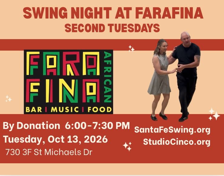 Swing at Farafina - Second Tuesdays — WED 14 OCT